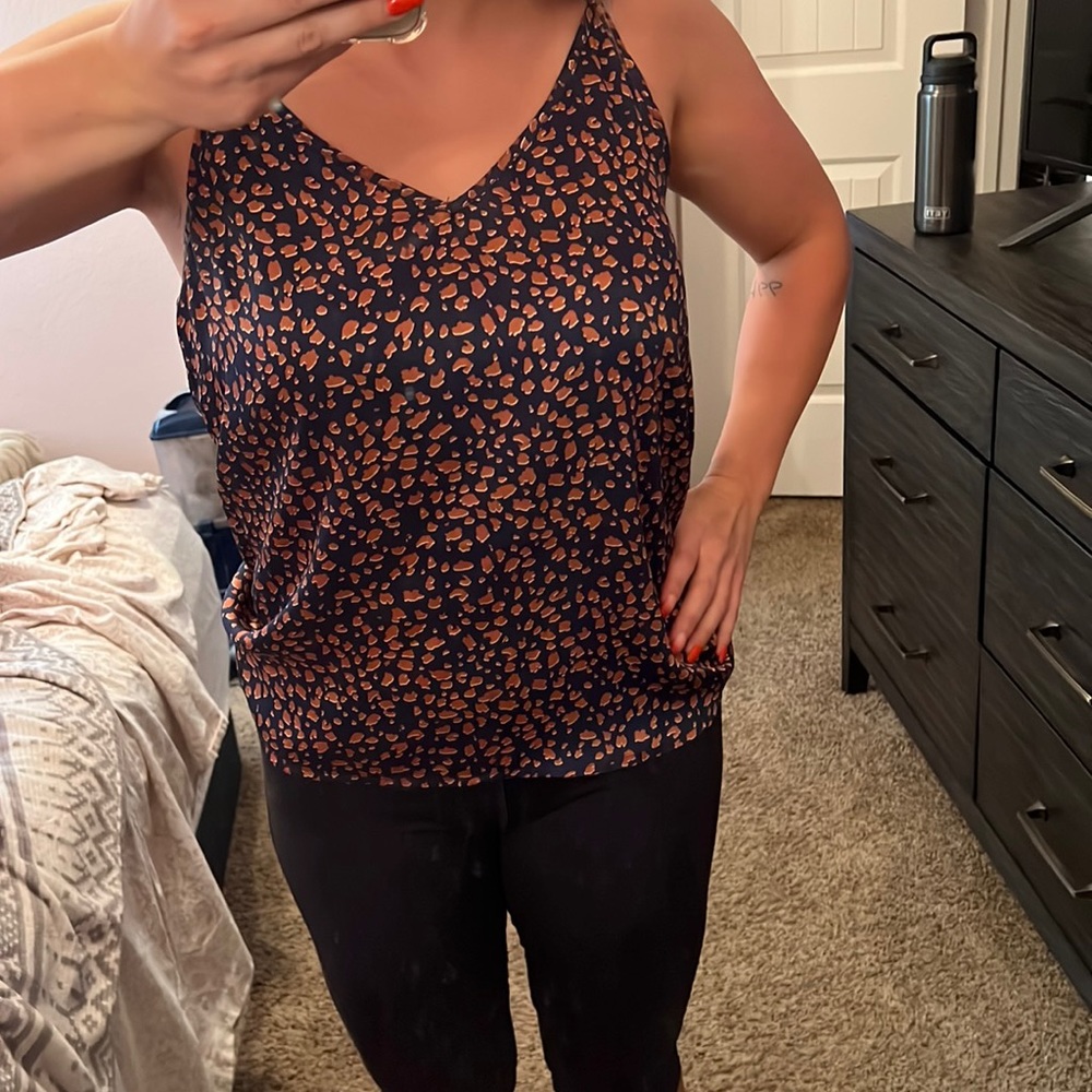 Cheetah print tank top